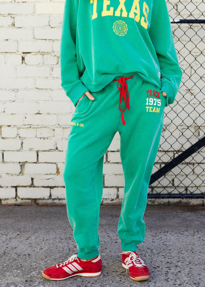 TRACK & FIELD  VINTAGE TRACK PANT - WASHED GREEN - SALE