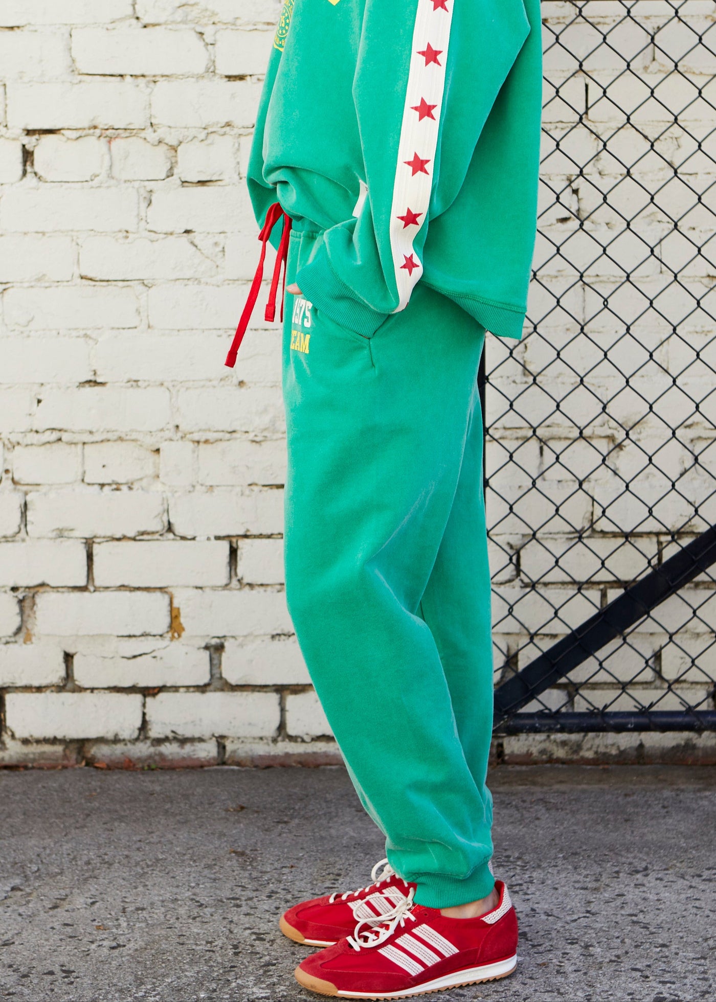 TRACK & FIELD  VINTAGE TRACK PANT - WASHED GREEN - SALE