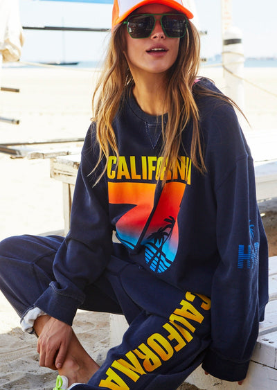 NAVY CALI SWEAT - SALE