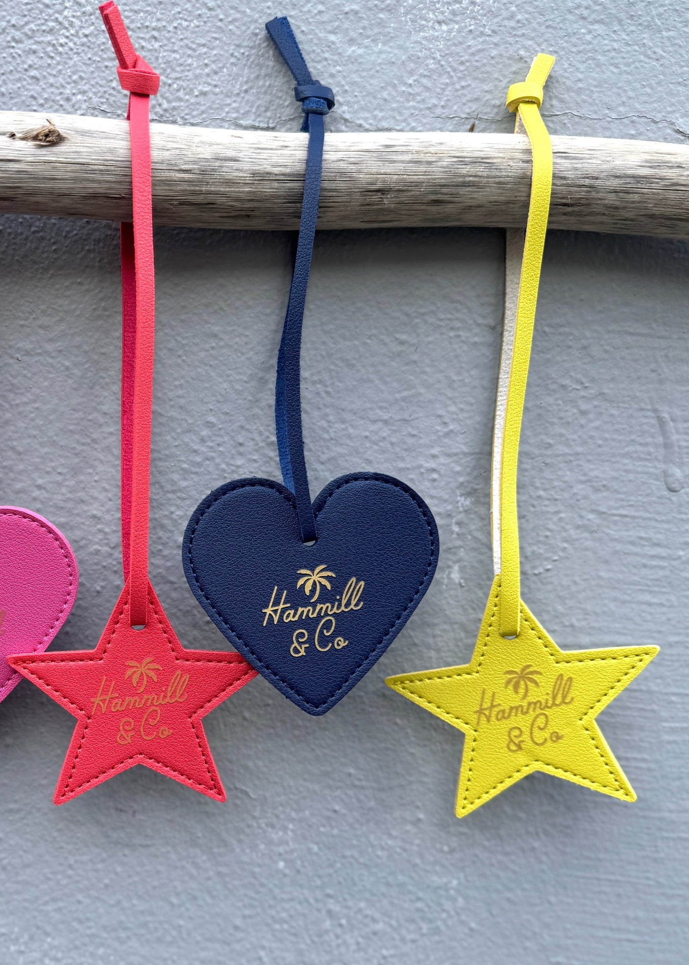 HEART BAG TAG - NAVY HEART