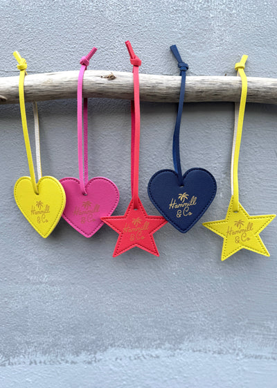 HEART BAG TAG - YELLOW HEART