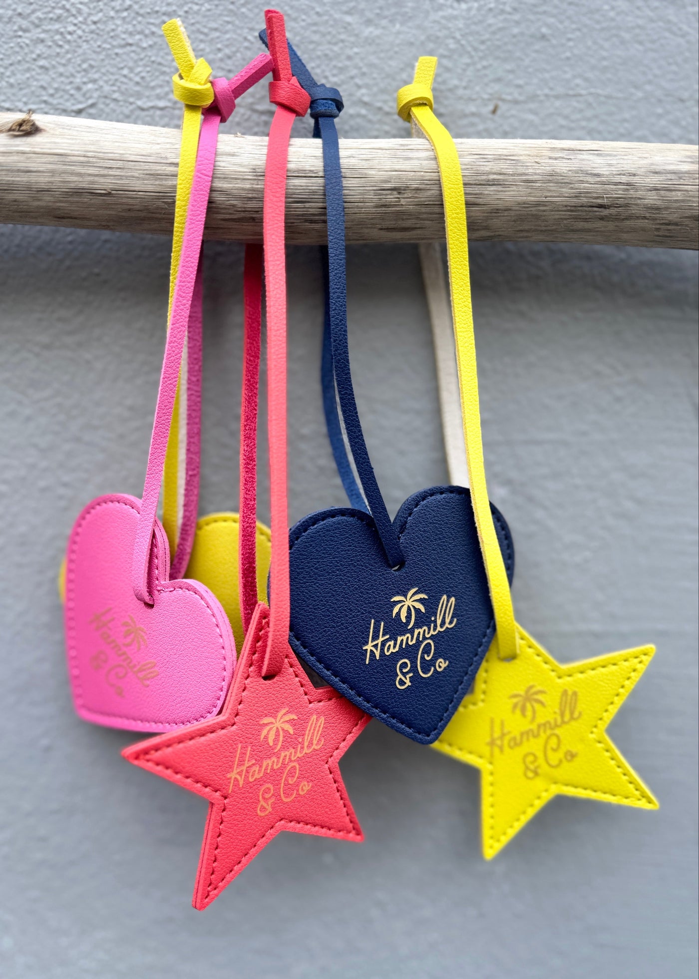 HEART BAG TAG - NAVY HEART