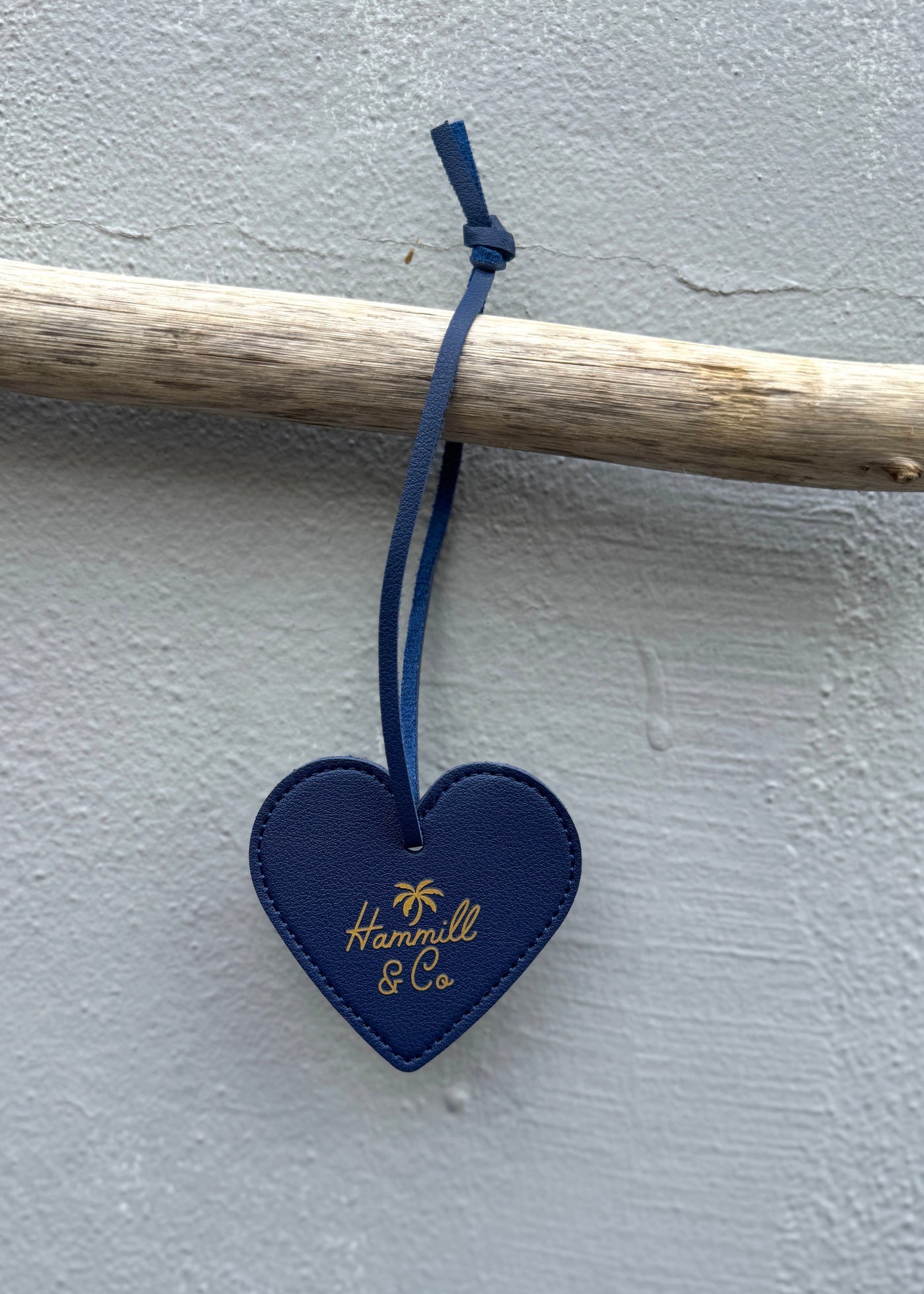 HEART BAG TAG - NAVY HEART