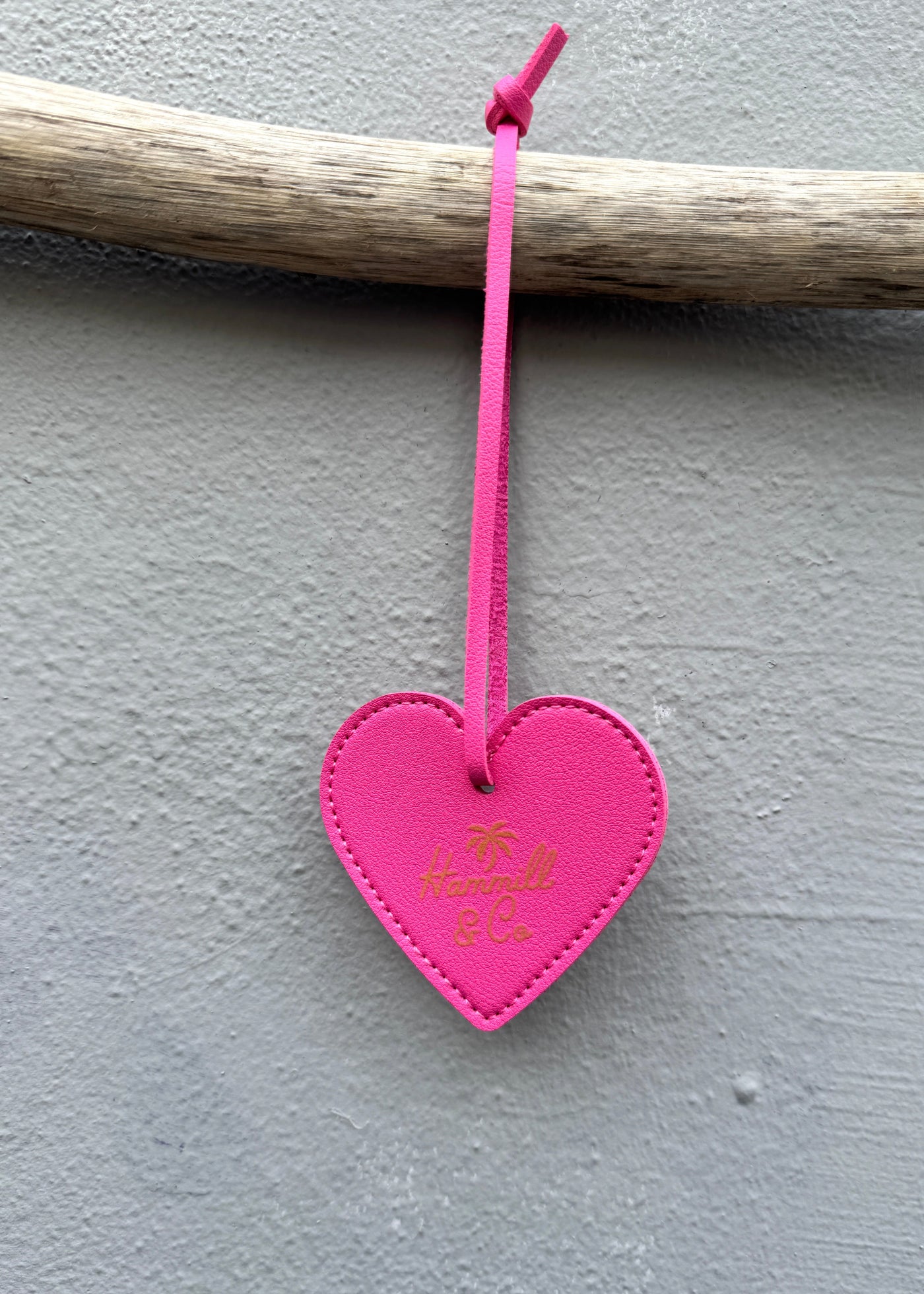 HEART BAG TAG - PINK HEART