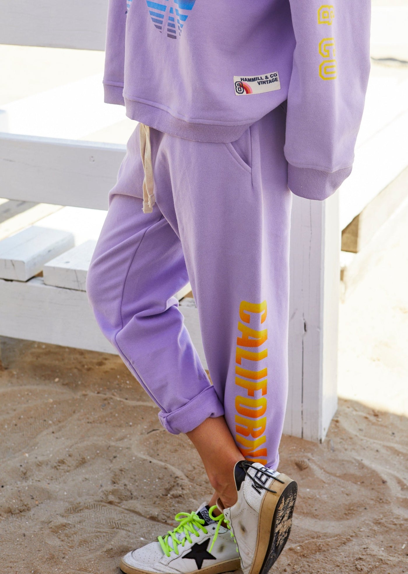 CALIFORNIA TRACK PANT - LAVENDER - SALE
