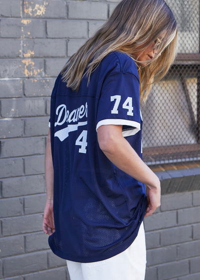 VARSITY DREAMER MESH TEE - NAVY