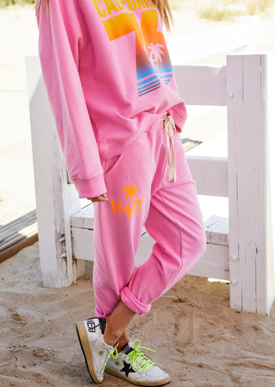 CALIFORNIA TRACK PANT - PINK - SALE