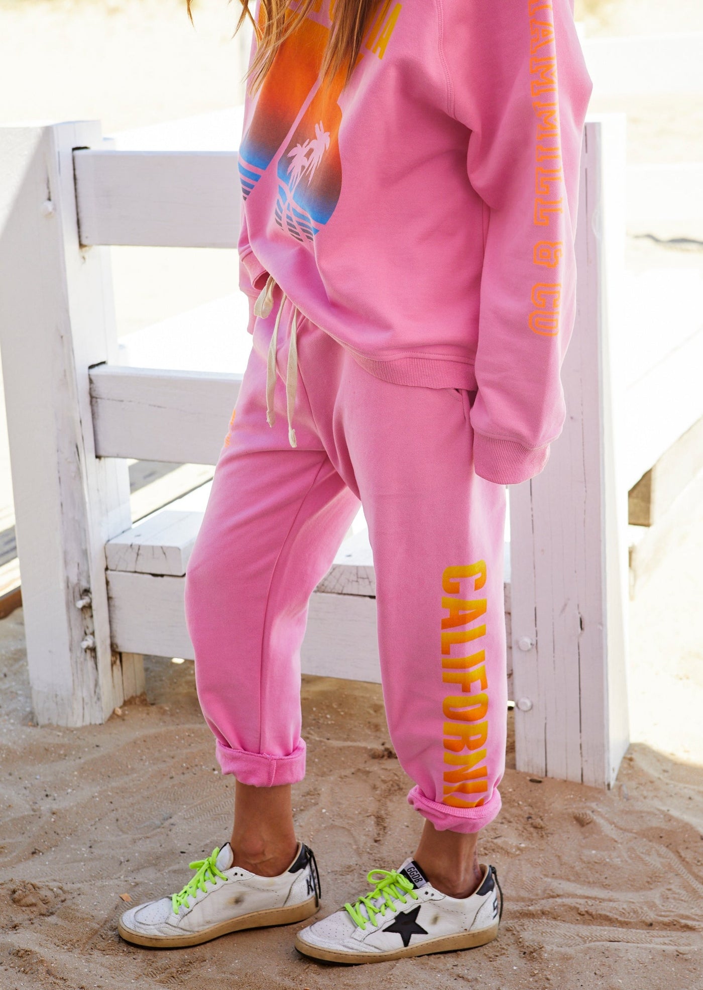 CALIFORNIA TRACK PANT - PINK - SALE