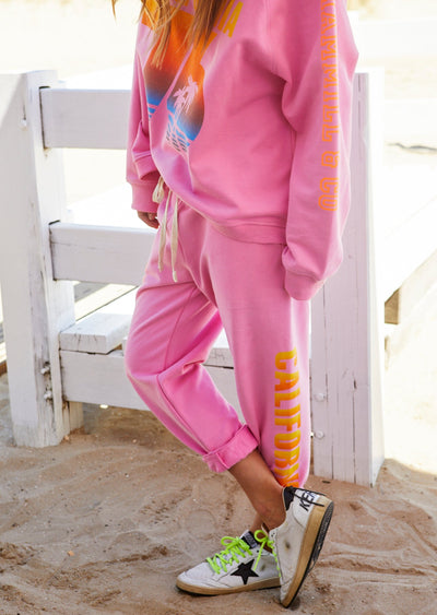 CALIFORNIA TRACK PANT - PINK - SALE