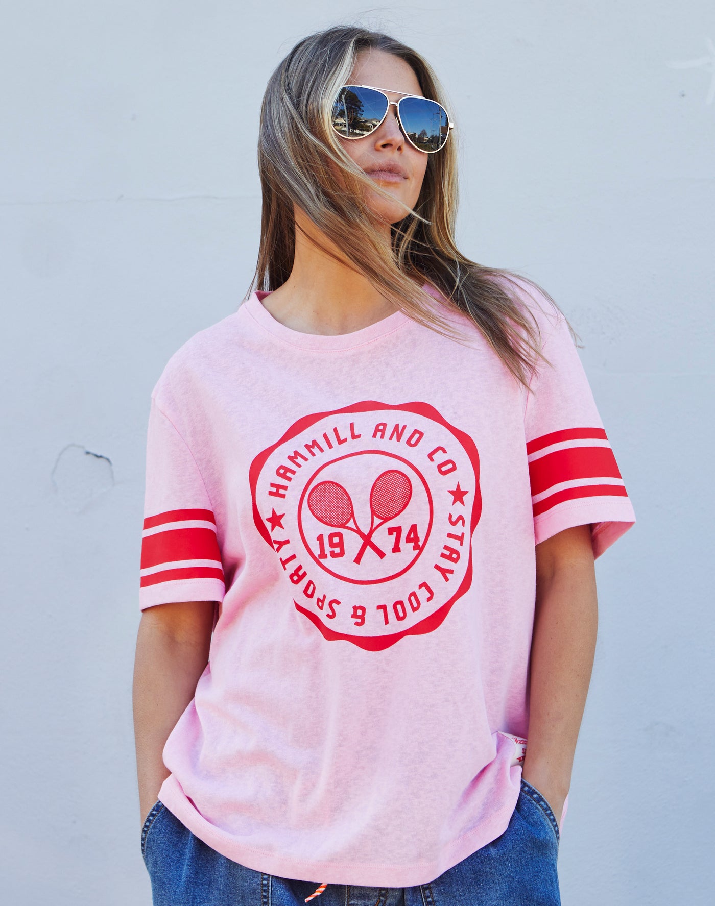 URBAN TENNIS TEE - PINK