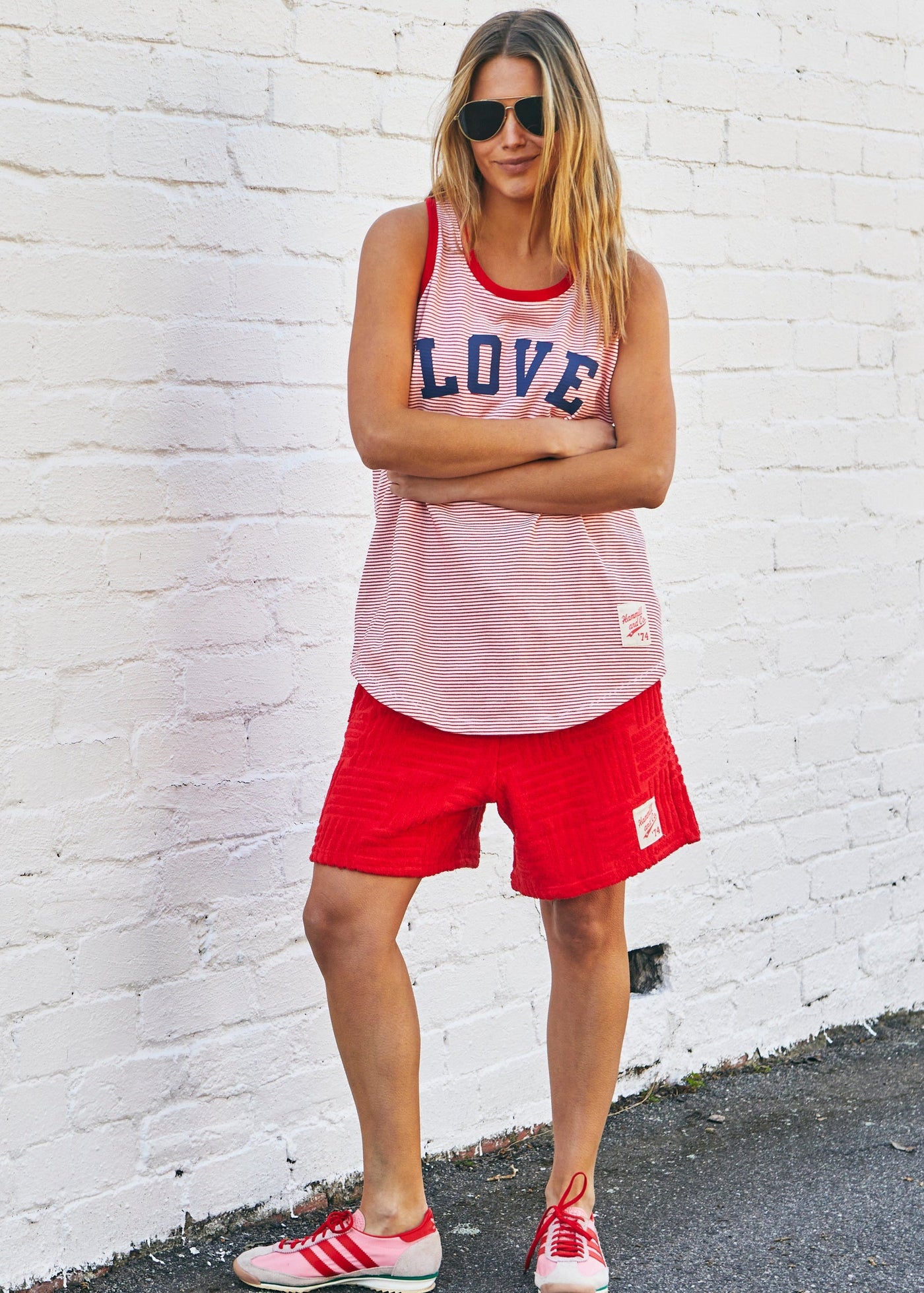 RETRO STRIPE TANK - RED/WHITE