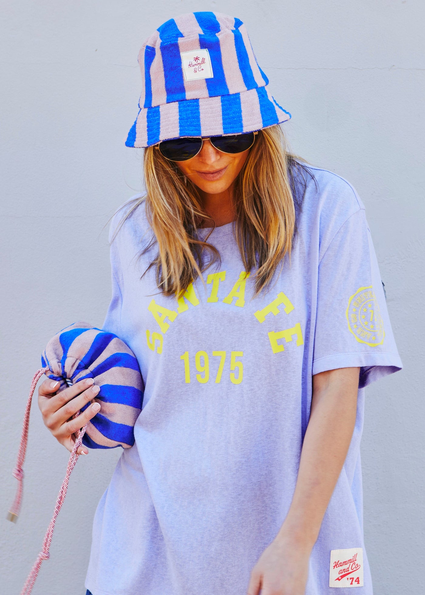 Hammill & Co soft mauve slouchy tee, it delivers that perfectly relaxed, lived-in vibe.