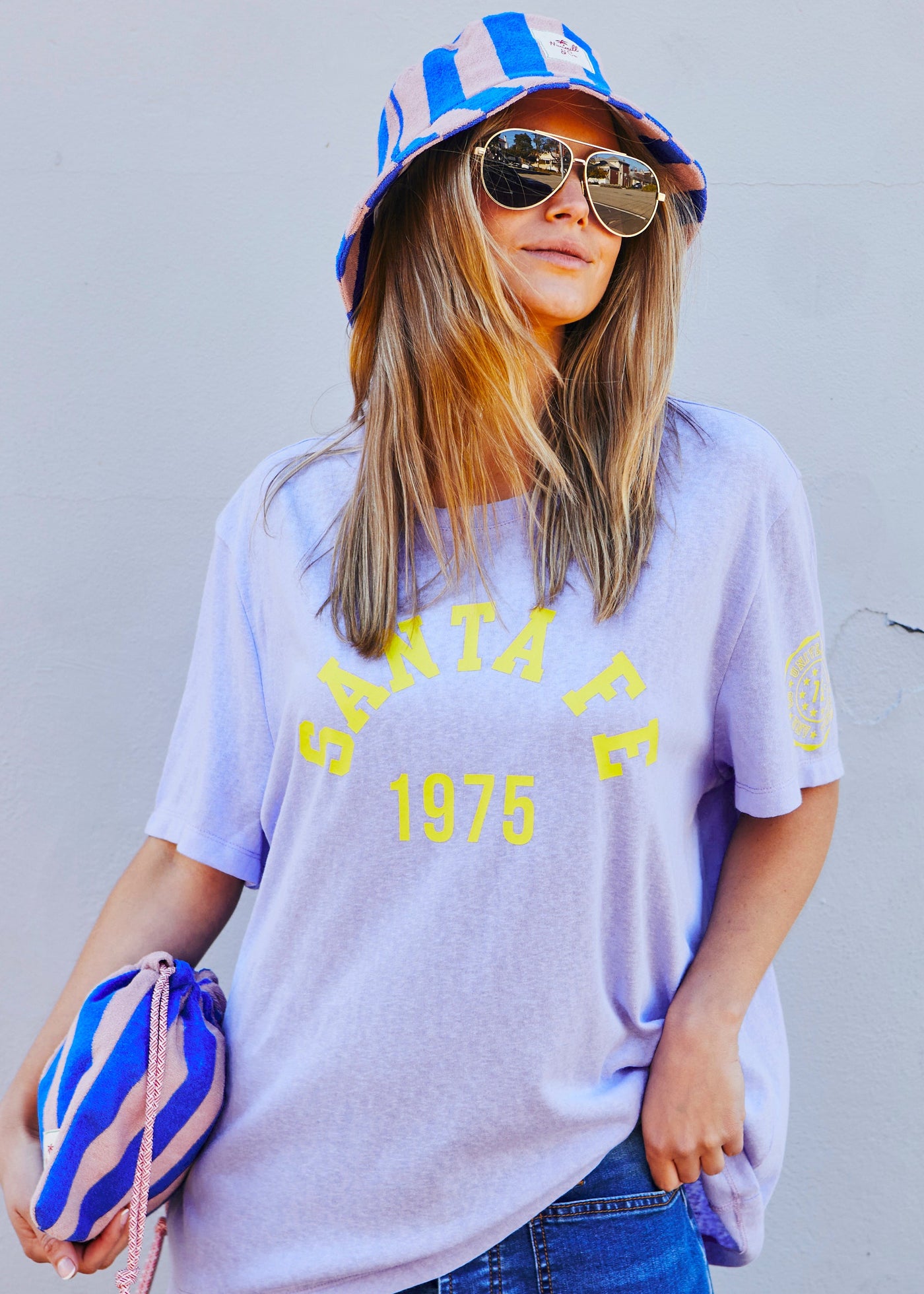 Hammill & Co soft mauve slouchy tee, it delivers that perfectly relaxed, lived-in vibe.