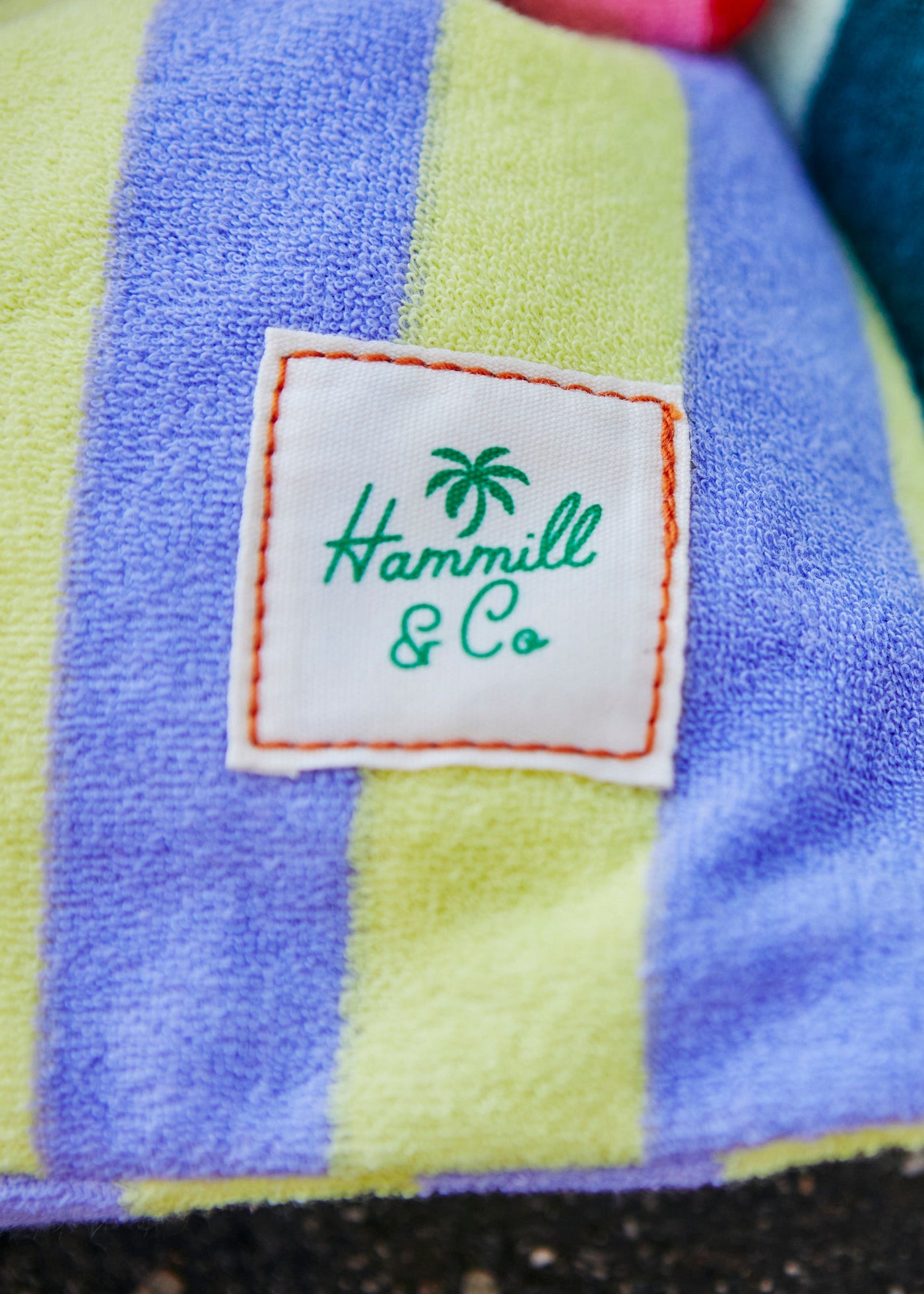 Hammill & Co adorable drawcord bag is bursting with colour and summer personality.