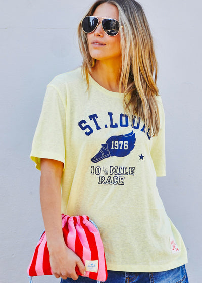Hammill & Co soft lemon slouchy tee, it delivers that perfectly relaxed, lived-in vibe.