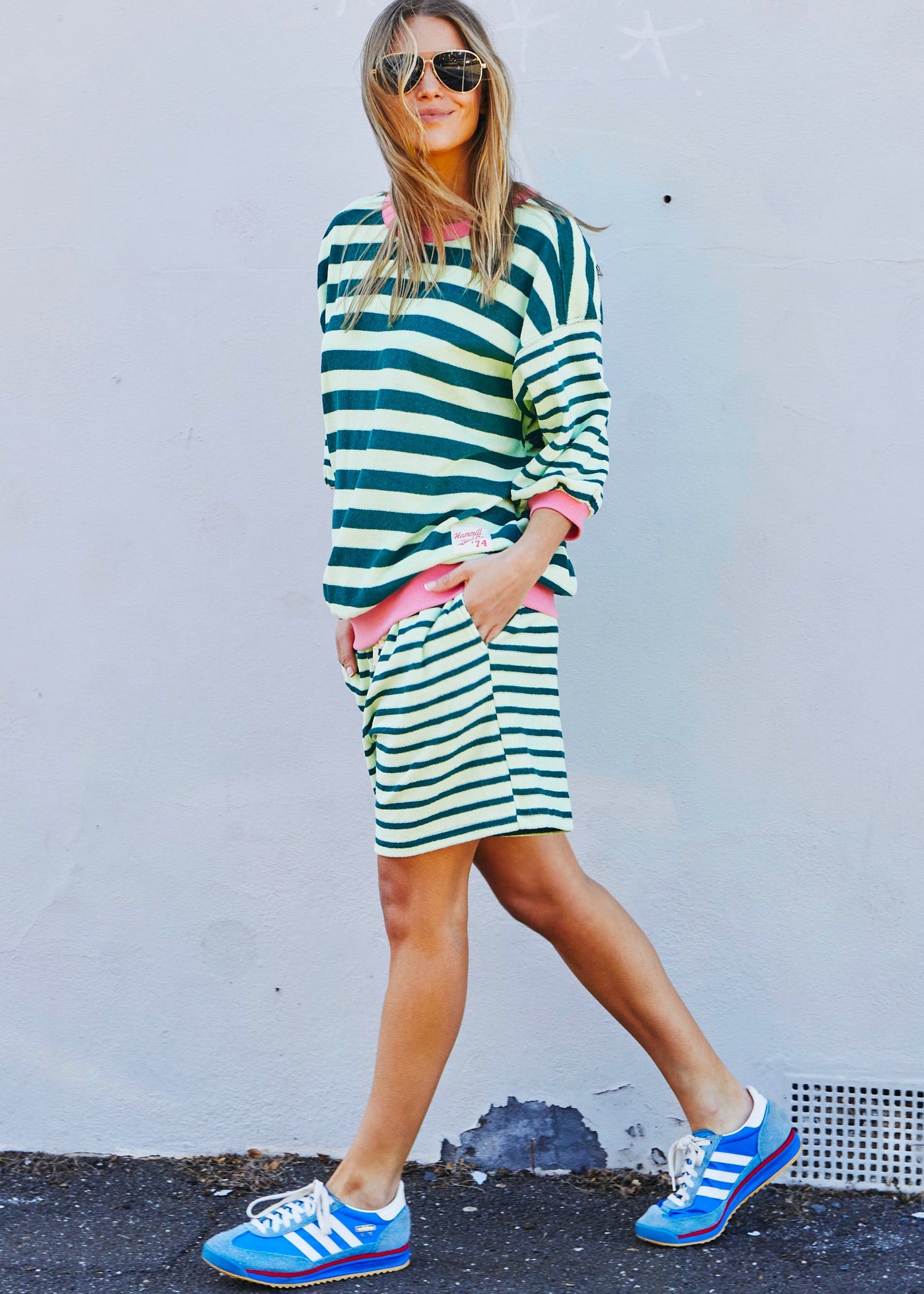 Hammill & Co new 3/4 sleeve sweat is the perfect blend of comfort and effortless style. Designed with a relaxed, easygoing fit and sleeves that finish just below the elbow, it gives you that laid-back sweatshirt feel without the bulk.