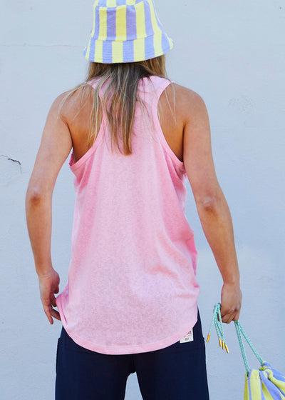 Hammill & Co New summer muscle-back tank in our new summer weight, cotton slub jersey. 