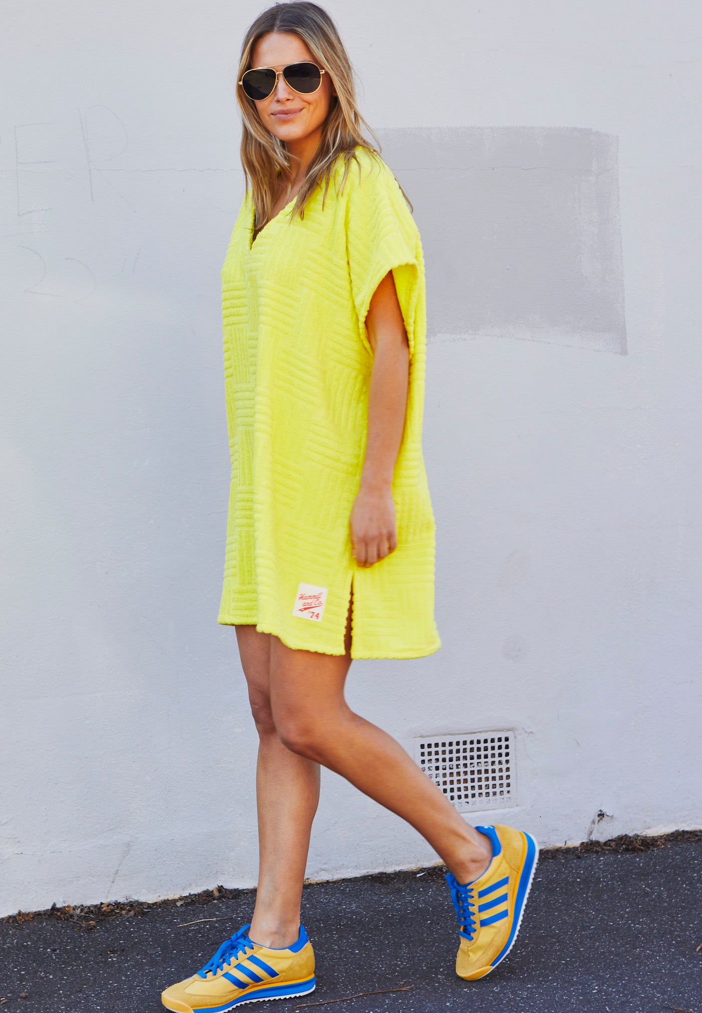 SALT & SUNSHINE TOWELLING COVER-UP - YELLOW - SALE