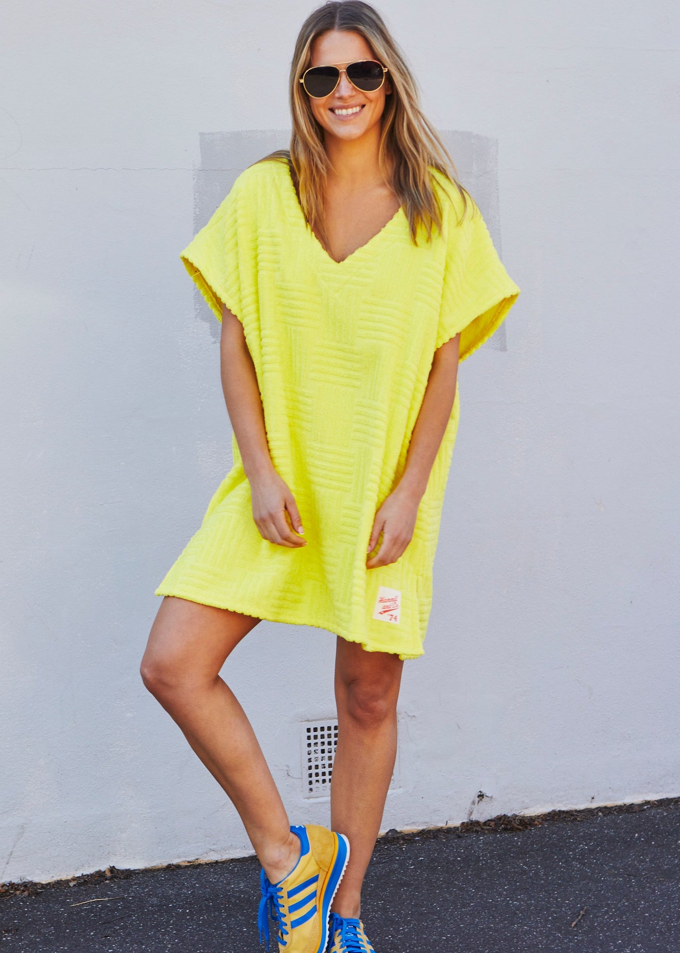 SALT & SUNSHINE TOWELLING COVER-UP - YELLOW - SALE