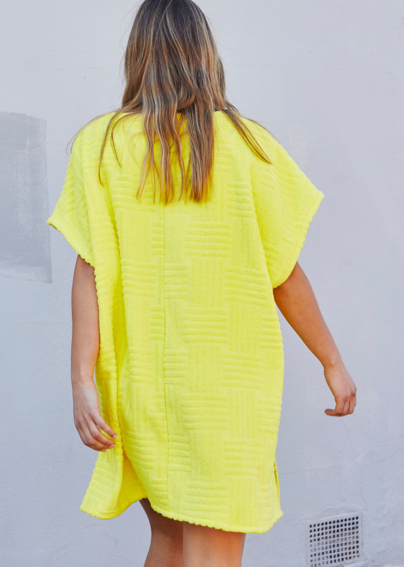 SALT & SUNSHINE TOWELLING COVER-UP - YELLOW - SALE