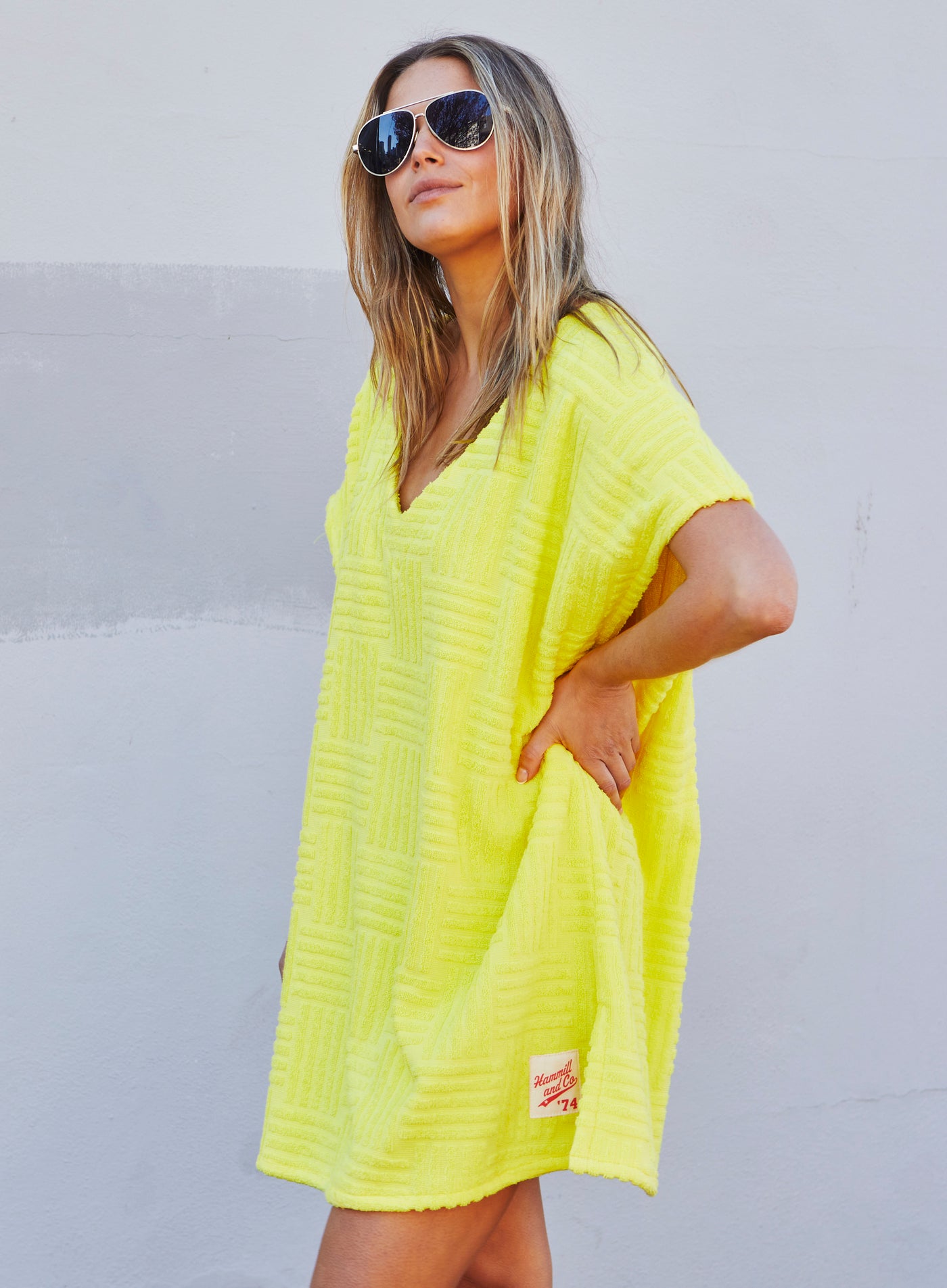SALT & SUNSHINE TOWELLING COVER-UP - YELLOW - SALE