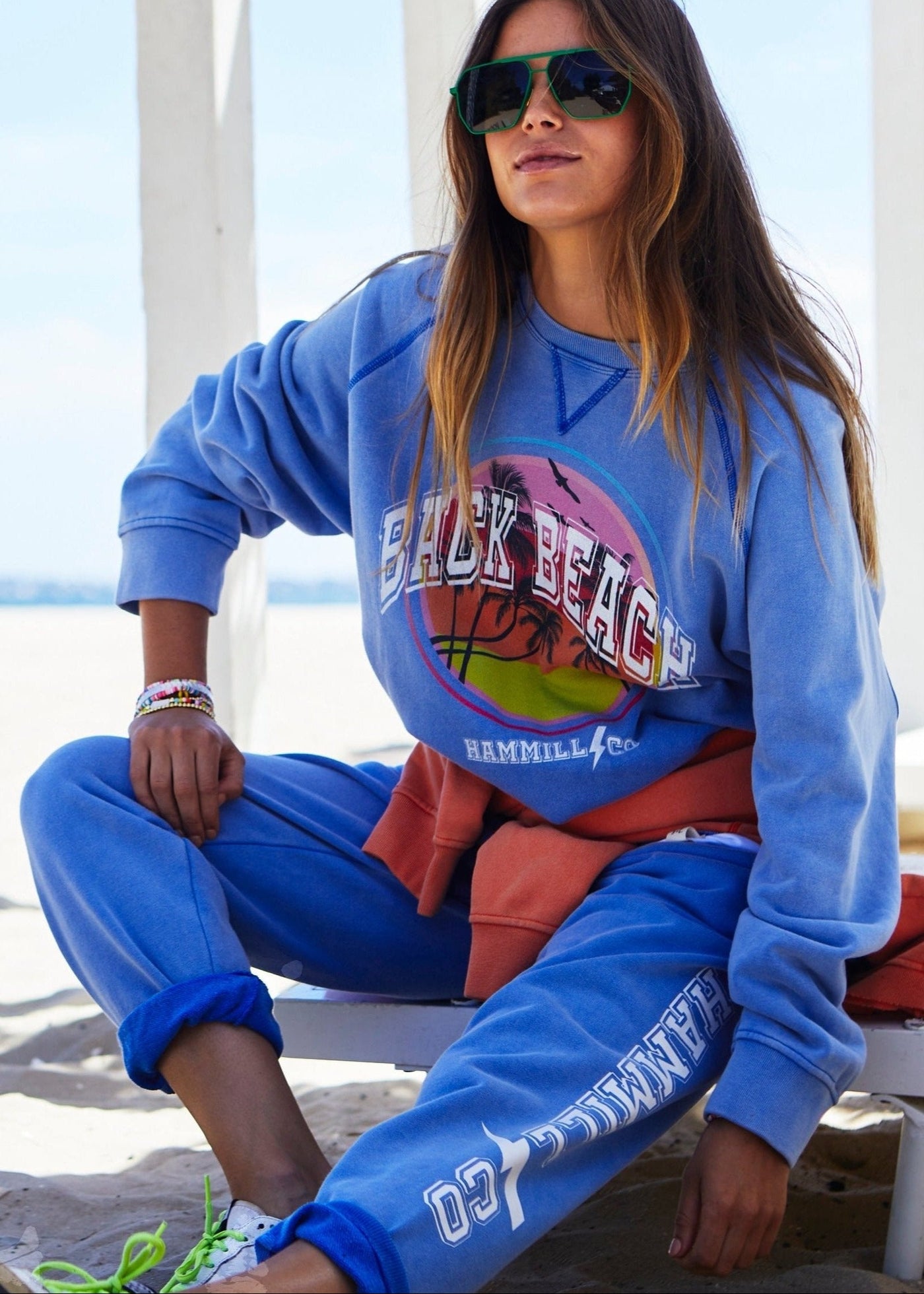 VINTAGE BEACH SWEAT - FADED BLUE - SALE