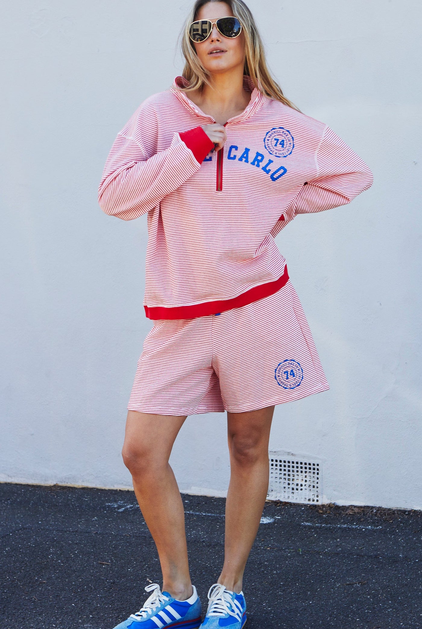 RIVIERA STRIPE RED/WHITE SHORT