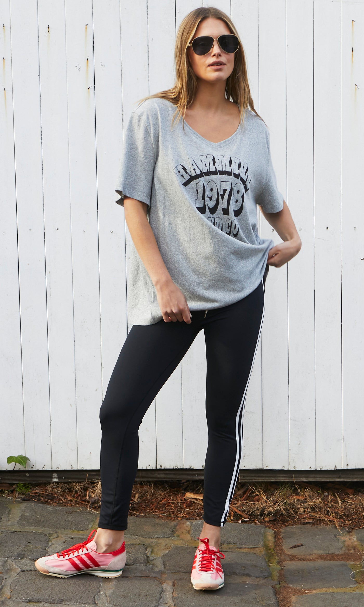 VARSITY LEGGING - BLACK