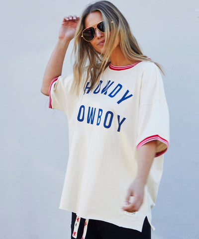 HOWDY COWBOY OVERSIZED TEE