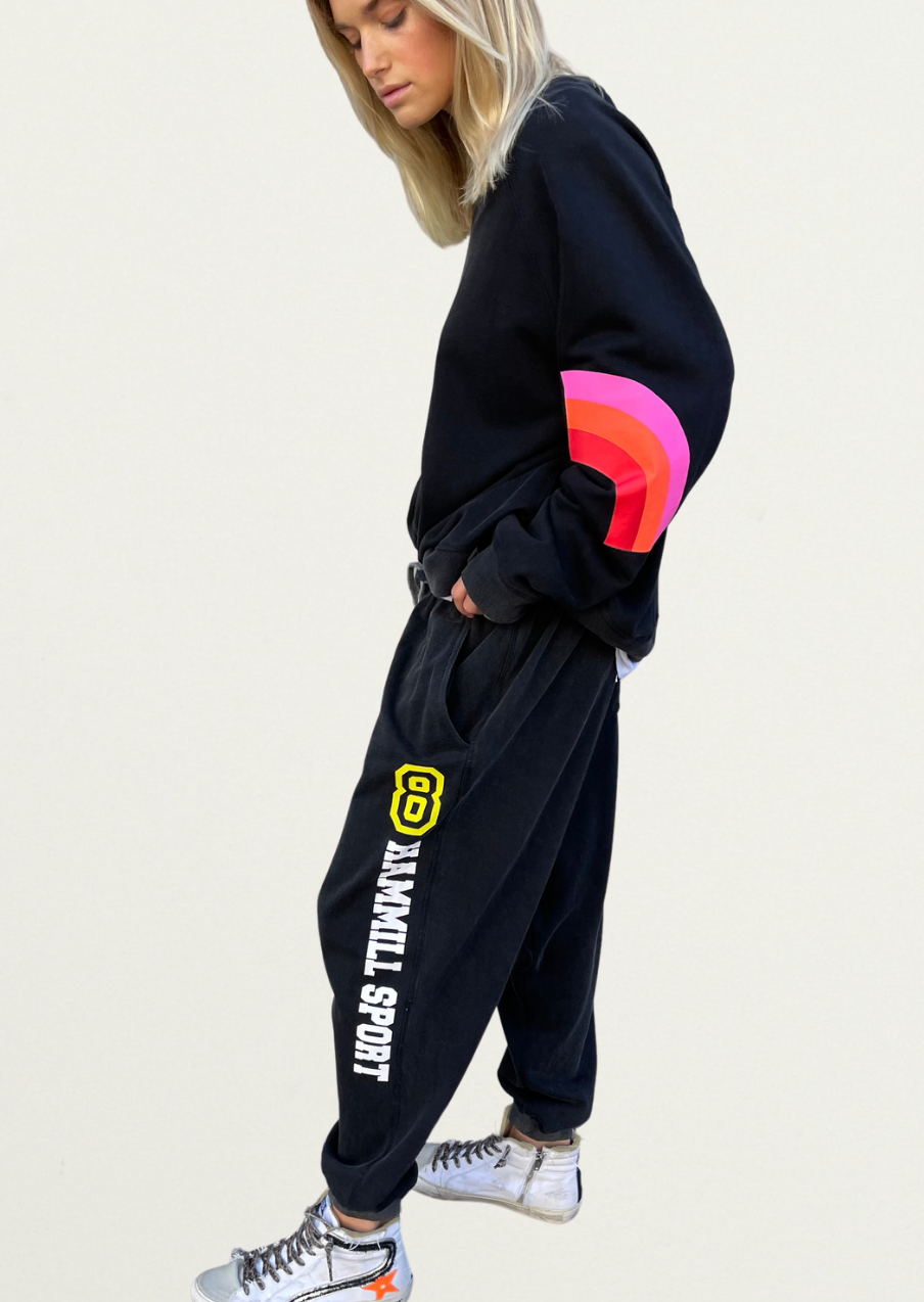 WASHED BLACK - SLOUCHY TRACK PANT